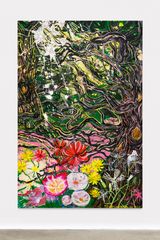 Sage flowers Coast live Oak Charmlee after the rains by Thomas Houseago contemporary artwork painting