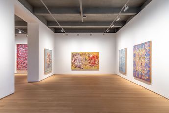 Contemporary art exhibition Francois Rouan Recorda at Templon New York United States