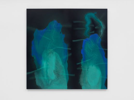 Cicada by Shirazeh Houshiary contemporary artwork Painting