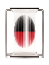 Ovoide mediano negro y rojo by Jesus Rafael Soto contemporary artwork sculpture