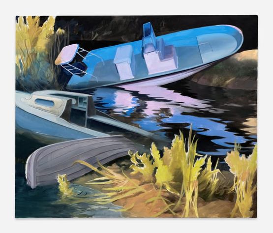 Die Nacht auf der Sandbank by Tilo Baumgartel contemporary artwork Painting