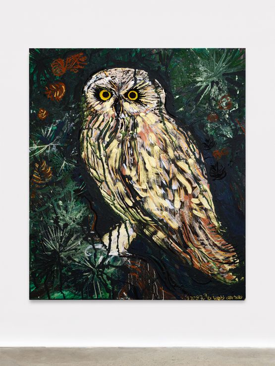 Mystery Owl at Studio by Thomas Houseago contemporary artwork Painting