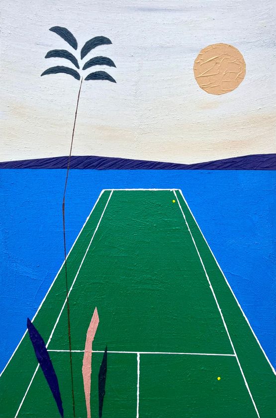 Untitled 2 Miami Performance by Ben Arpea contemporary artwork Painting