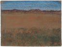 Horizontal Landscape with Blue Mountains by Richard Artschwager contemporary artwork Works on Paper