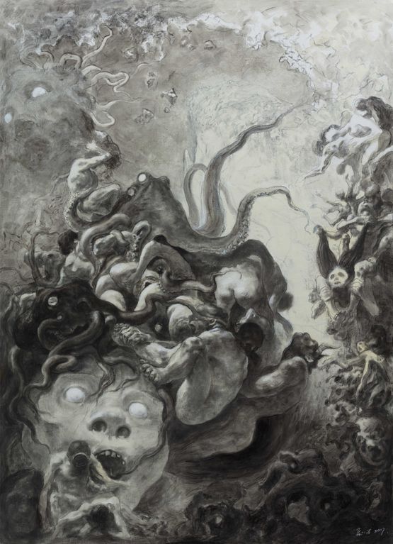 Medusa  by Xia Xiaowan contemporary artwork Painting