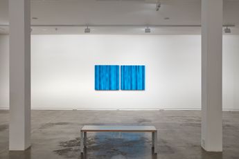 Contemporary art exhibition Elizabeth Thomson White Coda Blue Coda at Two Rooms Auckland New Zealand