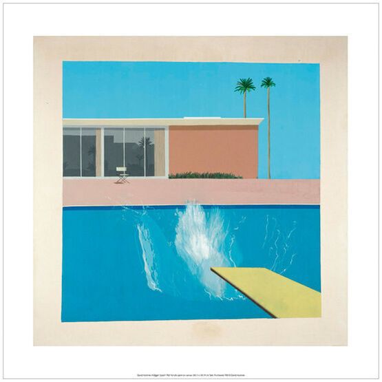 A Bigger Splash by David Hockney contemporary artwork Works on Paper