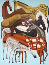 Happy Family by Kitti Narod contemporary artwork painting