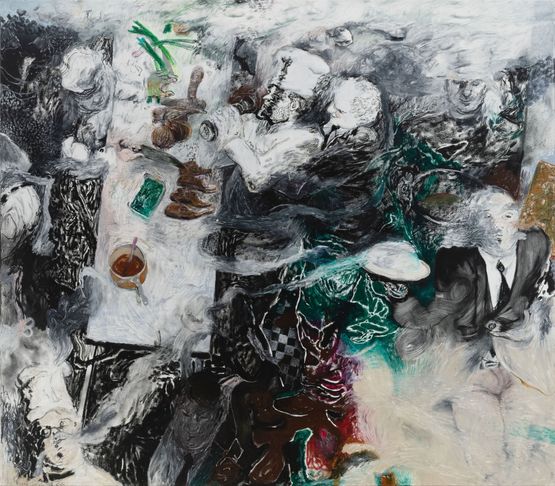 Horse Play by Henry Curchod contemporary artwork Painting
