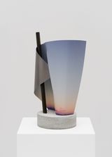 White Sands Sunset Pipe by Letha Wilson contemporary artwork sculpture