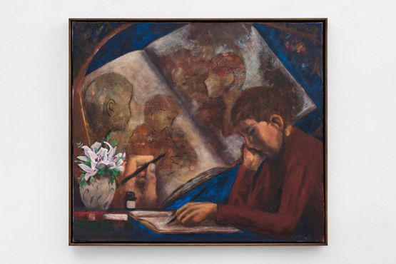 A Student by Ernst Yohji Jaeger contemporary artwork Painting