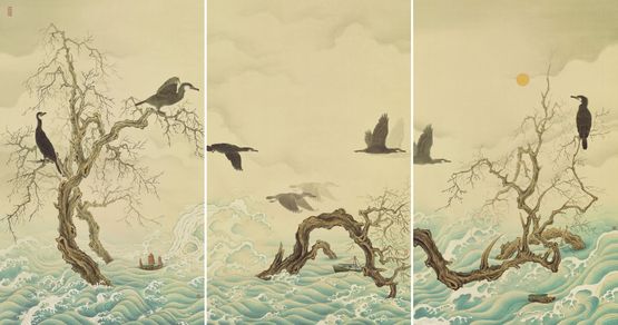Everything Flows by Cheuk Ka-Wai Cherie contemporary artwork Painting