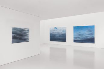 Contemporary art exhibition Lisa Milroy the colour blue at Kate MacGarry London United Kingdom