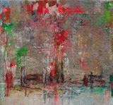Spring Blossoms on a Moonlit River by Bao Pei contemporary artwork painting print works on paper