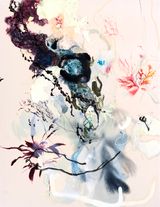 Prenatal drift by Araminta Blue contemporary artwork painting works on paper