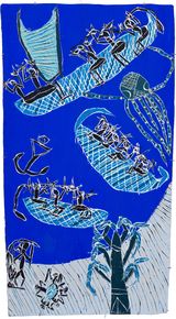 Manggatharra by Dhambit Mununggurr contemporary artwork painting