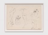 Animal nocturn Nocturnal animal by Octav Grigorescu contemporary artwork painting works on paper drawing