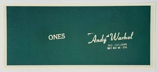 Warhol Art Cash ones by Andy Warhol contemporary artwork Print