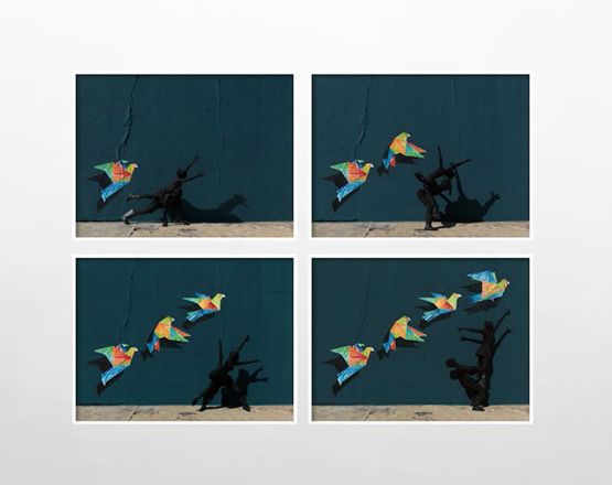 The Lightning Bird by Robin Rhode contemporary artwork Photography