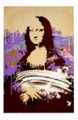 Mona Lisa Smeared in Cream in Beige by Ai Weiwei contemporary artwork sculpture