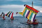 Boats on the Sulu Sea Philippines by Steve Mccurry contemporary artwork Print