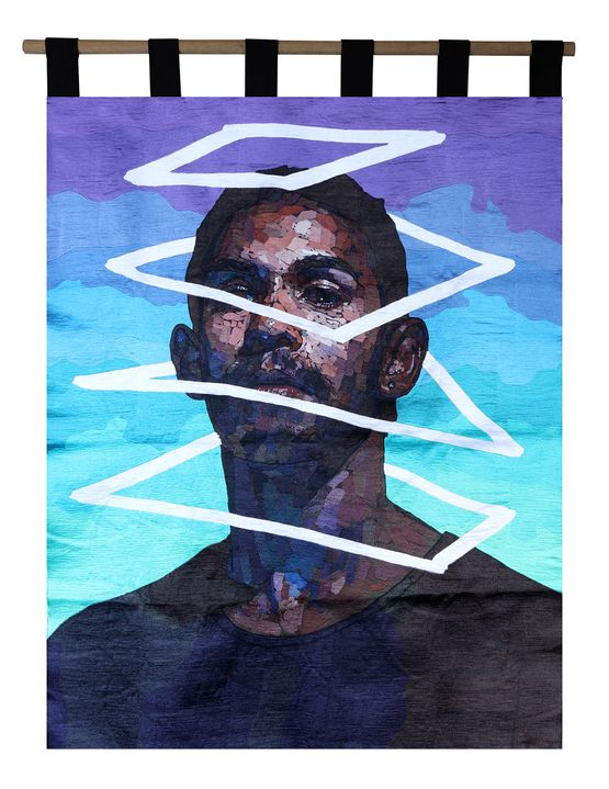 Where the clouds are far behind me by Abdul Abdullah contemporary artwork Mixed Media