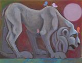 Lion by Antone Konst contemporary artwork painting