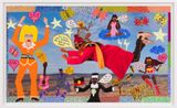 Flying Over Indulkana by Kaylene Whiskey contemporary artwork painting print works on paper