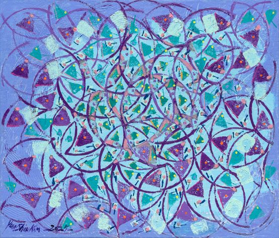 Grace in the Glow 2025-49 by Kim Yun Shin contemporary artwork Painting