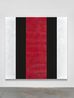 Untitled White Black Red Beveled by Mary Corse contemporary artwork Painting