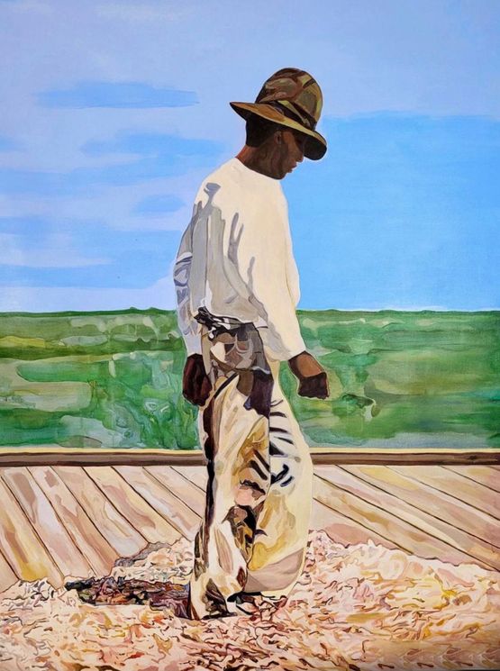 Manong of Louisiana 021 by Dominic Mangila contemporary artwork Painting