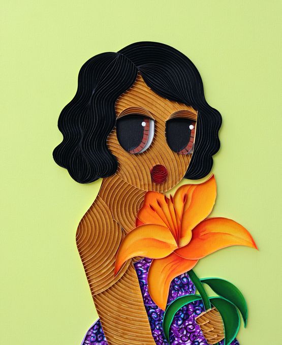 Lone Blossom I by Ayobola Kekere-Ekun contemporary artwork Painting
