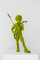 Hunting Mossboy with a Golden Apparition by Kim Simonsson contemporary artwork sculpture