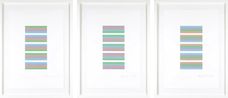 Intervals 3 by Bridget Riley contemporary artwork Works on Paper