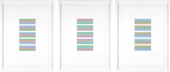 Intervals 3 by Bridget Riley contemporary artwork Works on Paper