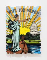 Vote For Women Original Illustration by Will H Chandlee Cover Design for The Suffragist Vol. 1 No. 2 November 22 1913 by Andrea Bowers contemporary artwork painting