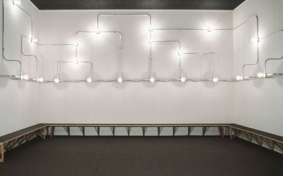 Electrical Lighting for Reading Room by Nancy Holt contemporary artwork Sculpture