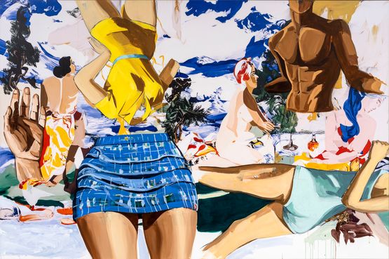 New Pastoral 21 by David Salle contemporary artwork Painting
