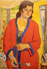 Woman in Red by Mikayil Abdullayev contemporary artwork painting