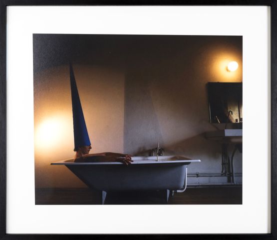 Energy Hat Lying by Marina Abramovic contemporary artwork Photography