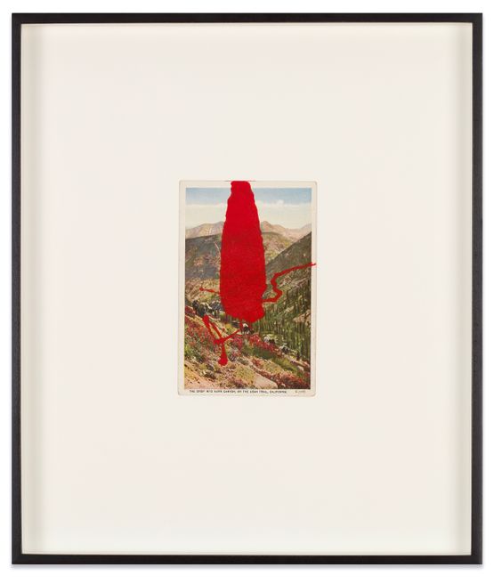Found Postcard Monoprint The Drop on the Dean Trail by Tacita Dean contemporary artwork Print