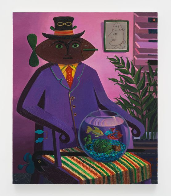 Ichthyic Magician by Cai Zebin contemporary artwork Painting