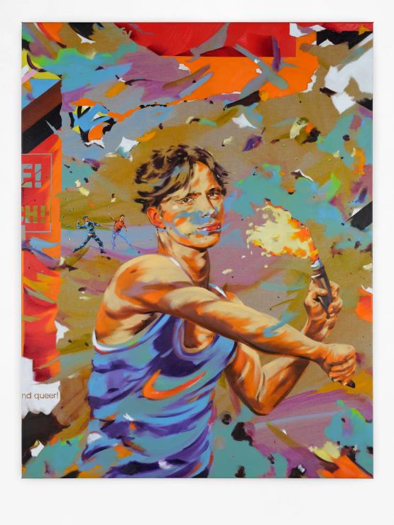 Fire by Norbert Bisky contemporary artwork Painting