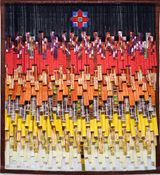 Arkilla And Kente N2AB by Abdoulaye Konate contemporary artwork textile