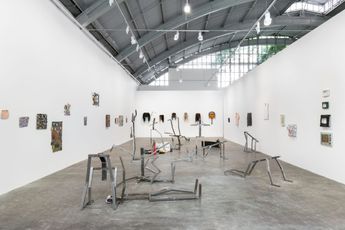 Contemporary art exhibition Adriano Costa 1 metro de cabelo at Mendes Wood DM Sao Paulo Brazil