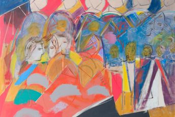 Contemporary art exhibition Jackie Gendel Stained Glass Cliff at Thomas Erben Gallery New York United States