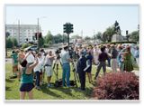 Fragment IV The Monumental Task Committee press conference and demonstration by descendants of General P.G.T. Beauregard New Orleans Louisiana from Silent General by An-My Le contemporary artwork print