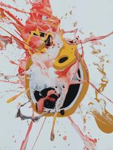 Primavera sepulcral by Jose Castiella contemporary artwork painting works on paper