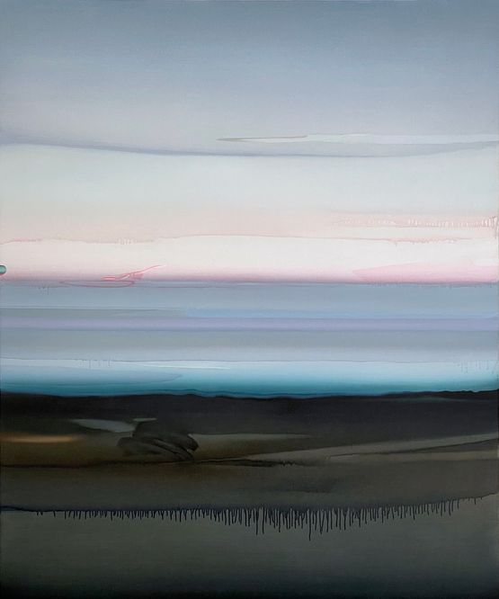 The Green Ray 11 by Julian Meagher contemporary artwork Painting