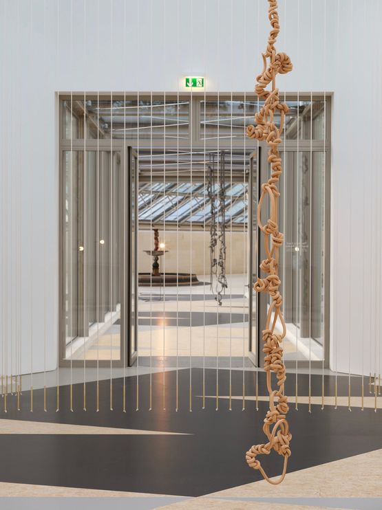 Discrepancies with M.S. 6 by Leonor Antunes contemporary artwork Installation